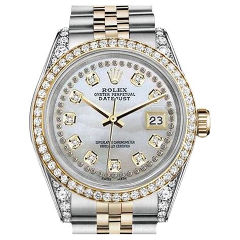 rolex 2tone midsize diamond mop oyster 68273|rolex 68273 price.